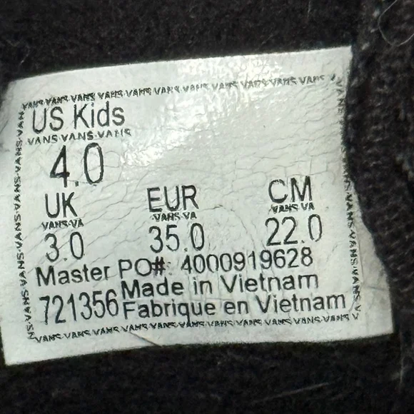 Vans x Disney Nightmare Before Christmas High Top Sneakers Kids 4 Jack Skellingt - Picture 9 of 10